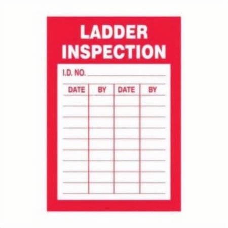 Accuform SAFETY LABEL LADDER INSPECTION 4 X 2 LCRT511VSP LCRT511VSP
